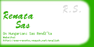 renata sas business card